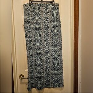 EUC Bobbie Brooks Geometric Print Maxi Skirt - 1X